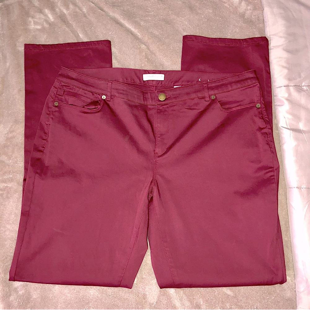 🩷Coldwater Creek Burgundy Pants